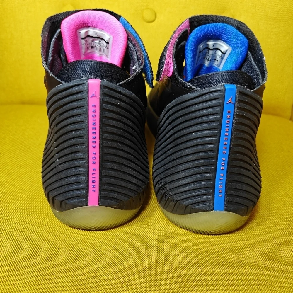 Jordan Why Not Zer0.1 Black Pink Blast Blue Basketball Shoes Men's Size 10